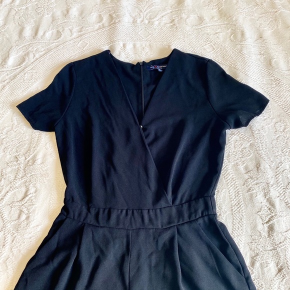 Like-New Black V-Neck Dressy Romper - Picture 3 of 8
